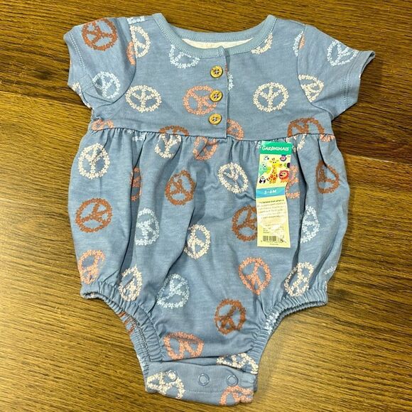 Garanimals Bodysuit Peace Sign Bodysuit multi Sizes - Picture 1 of 5